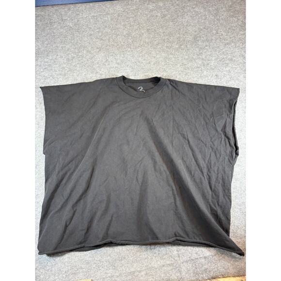 YZY Yeezy Kanye West One Box Cut Off Muscle Shirt Mens 3XL Black Streetwear Y2K - Picture 2 of 8